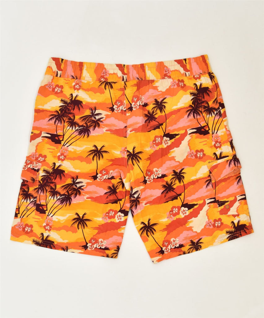 RIFLE Mens Swimming Shorts XL Orange Floral Hawaiian | Vintage | Thrift | Second-Hand | Used Clothing | Messina Hembry 