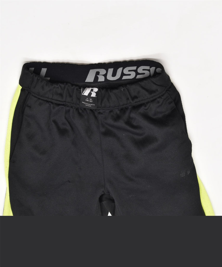 RUSSELL ATHLETIC Boys Tracksuit Trousers 10-11 Years Large Black | Vintage | Thrift | Second-Hand | Used Clothing | Messina Hembry 