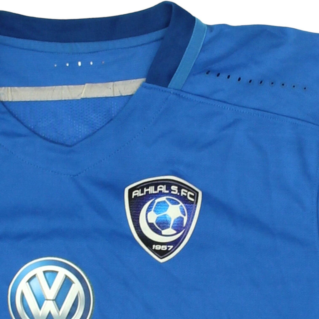 Al Hilal SFC 2015-16 Nike Mens Blue Home Shirt | Football Sportswear VTG | Vintage Messina Hembry | Thrift | Second-Hand Messina Hembry | Used Clothing | Messina Hembry 