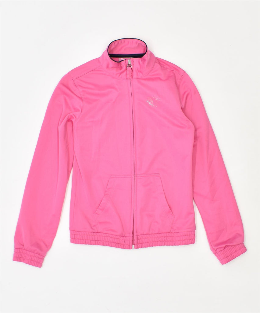 CHAMPION Girls Tracksuit Top Jacket 9-10 Years Pink Polyester | Vintage | Thrift | Second-Hand | Used Clothing | Messina Hembry 