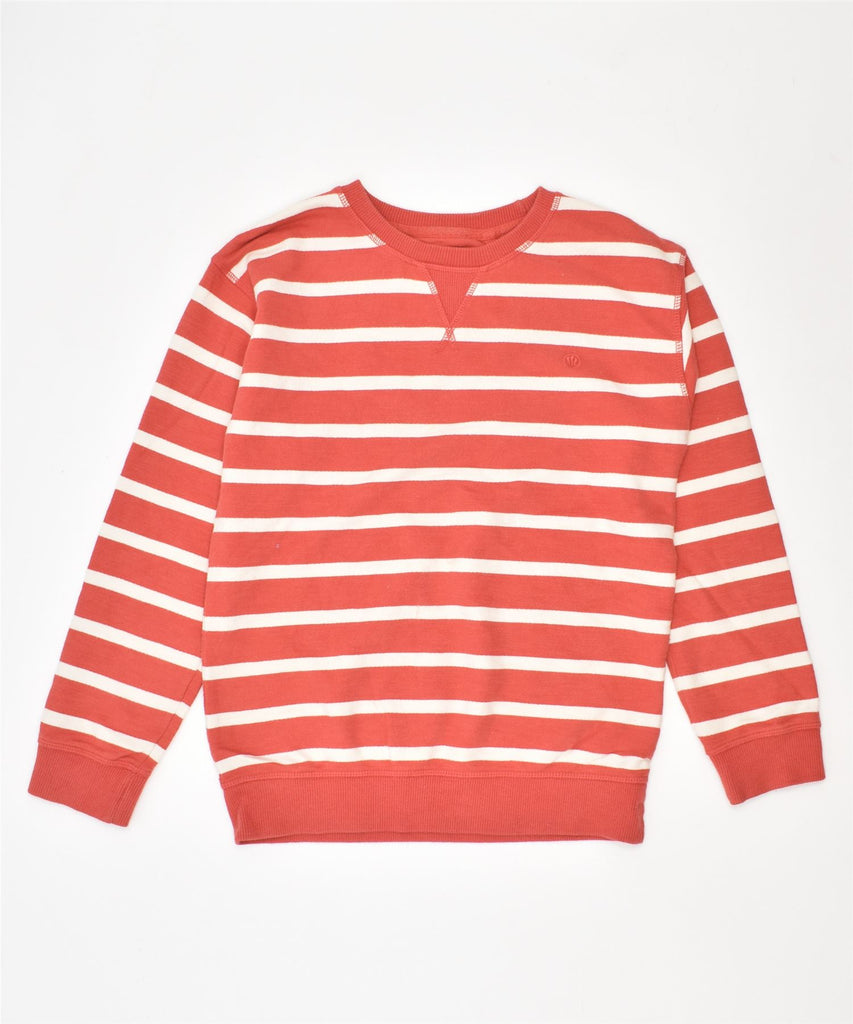 FAT FACE Girls Sweatshirt Jumper 10-11 Years Red Striped | Vintage | Thrift | Second-Hand | Used Clothing | Messina Hembry 