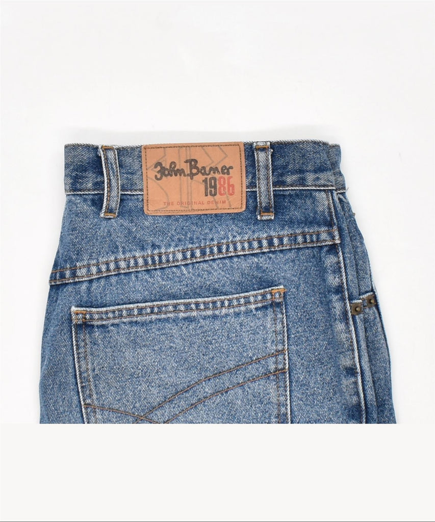 JOHN BANER Womens Denim Shorts Large W34  Blue Cotton | Vintage | Thrift | Second-Hand | Used Clothing | Messina Hembry 