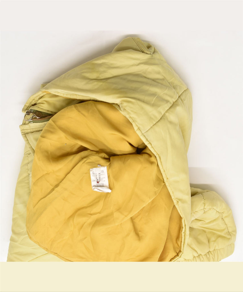 C'EST COMMECA Womens Padded Jacket IT 44 Medium Yellow Polyamide Vintage | Vintage | Thrift | Second-Hand | Used Clothing | Messina Hembry 