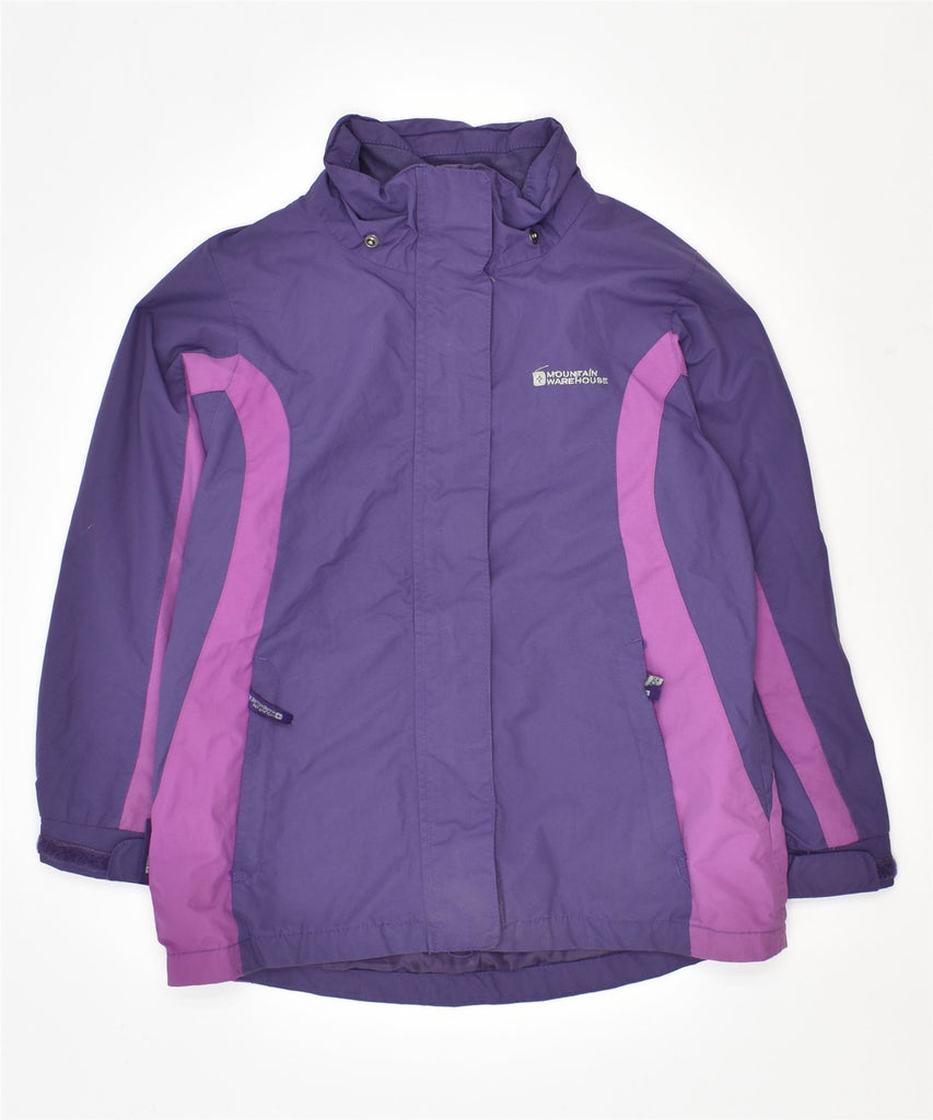 MOUNTAIN WAREHOUSE Girls Windbreaker Jacket 9-10 Years Purple Nylon | Vintage | Thrift | Second-Hand | Used Clothing | Messina Hembry 