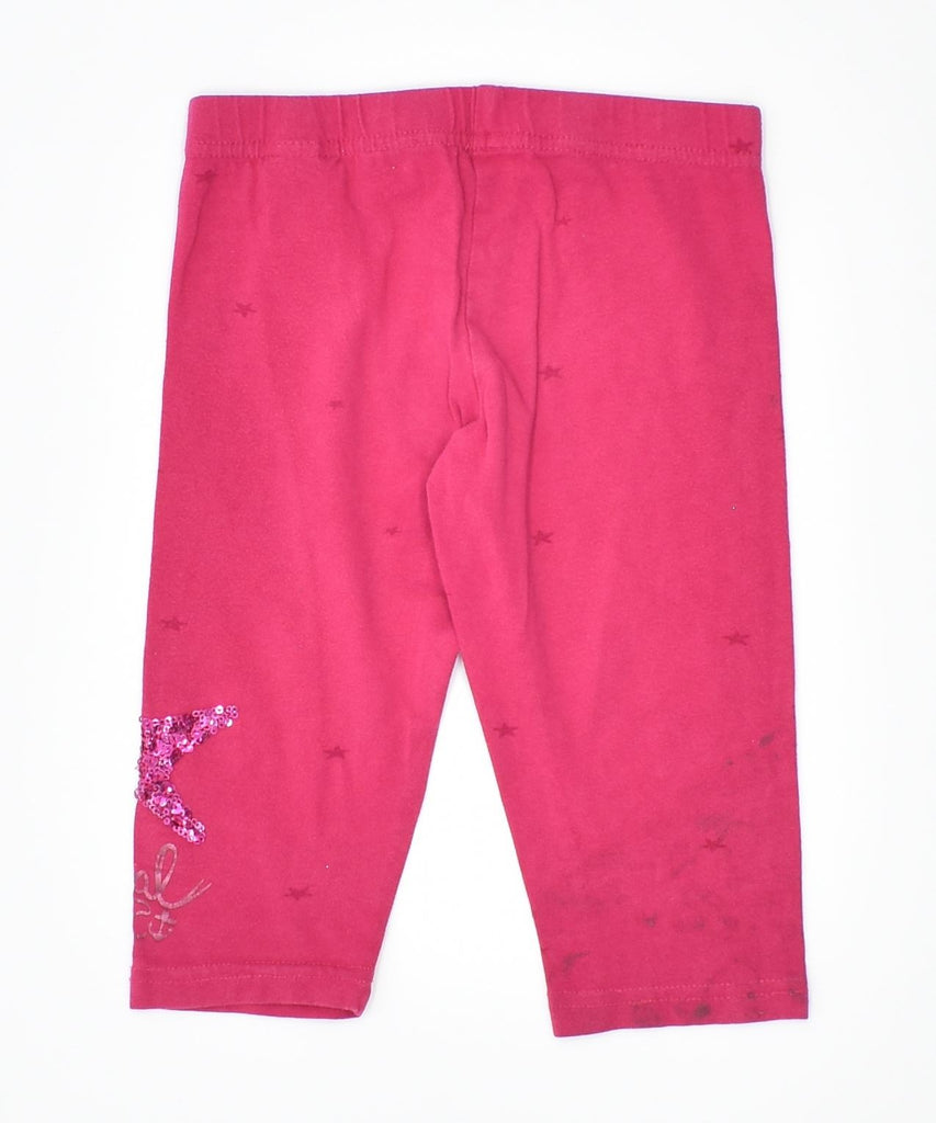 DESIGUAL Girls Leggings 3-4 Years Small Pink Cotton | Vintage | Thrift | Second-Hand | Used Clothing | Messina Hembry 