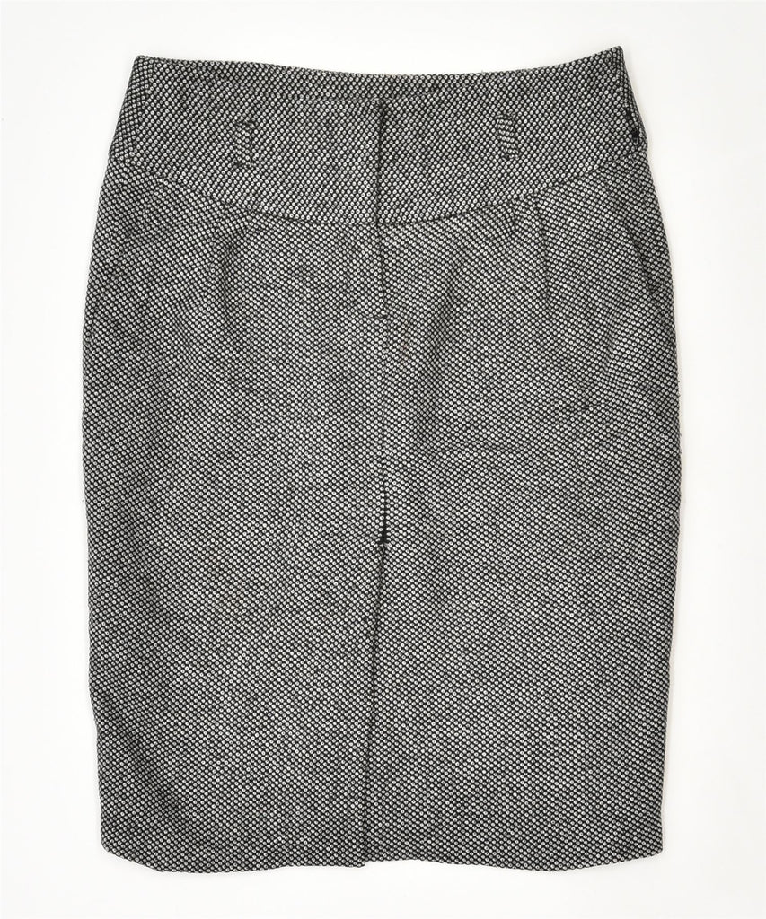 MASSIMO DUTTI Womens Pencil Skirt UK 14 Large W30 Black Wool | Vintage | Thrift | Second-Hand | Used Clothing | Messina Hembry 