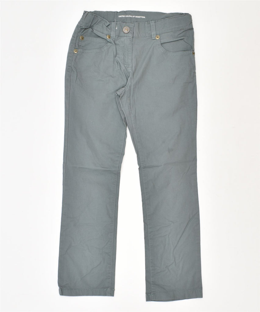 BENETTON Girls Flare Casual Trousers 4-5 Years XS W22 L20 Grey | Vintage | Thrift | Second-Hand | Used Clothing | Messina Hembry 