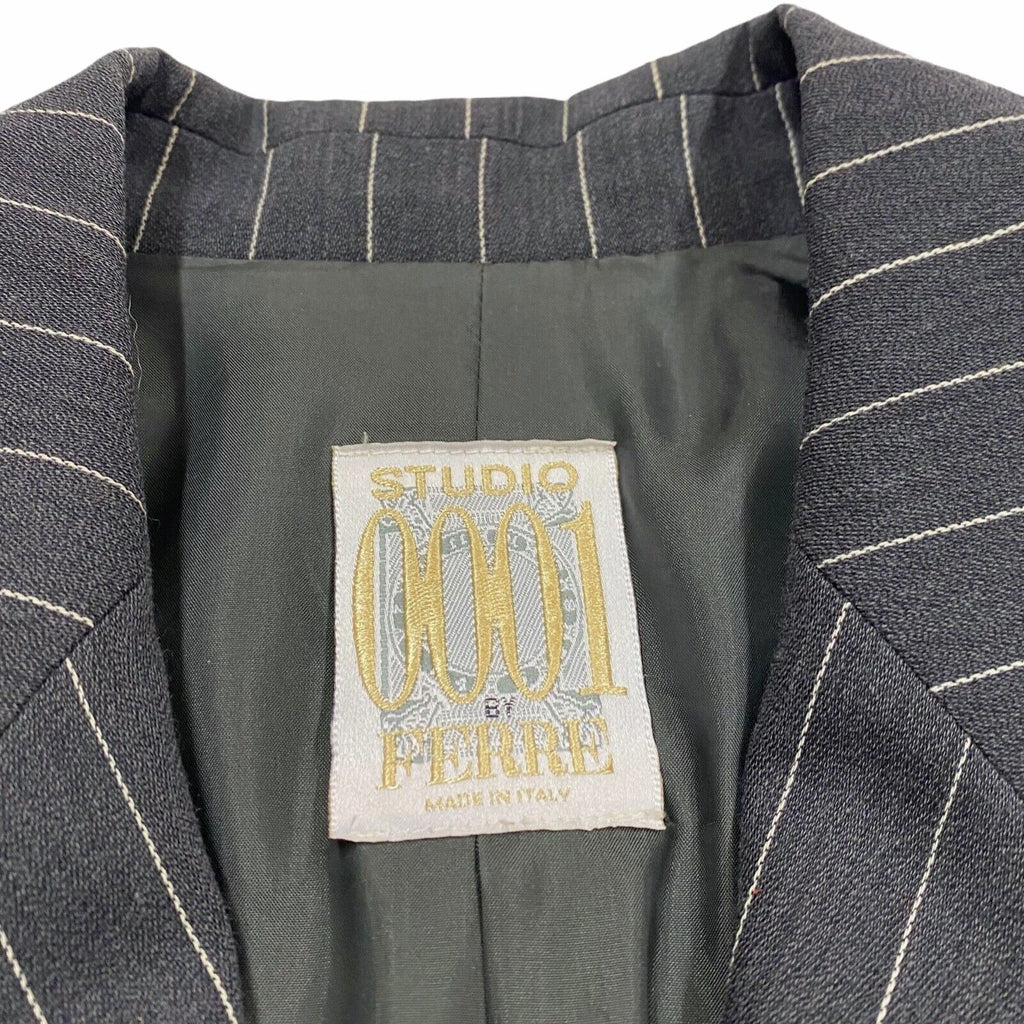 Gianfranco Ferre Studio 0001 Women's 2 Piece Skirt Suit | Vintage Designer Grey | Vintage Messina Hembry | Thrift | Second-Hand Messina Hembry | Used Clothing | Messina Hembry 