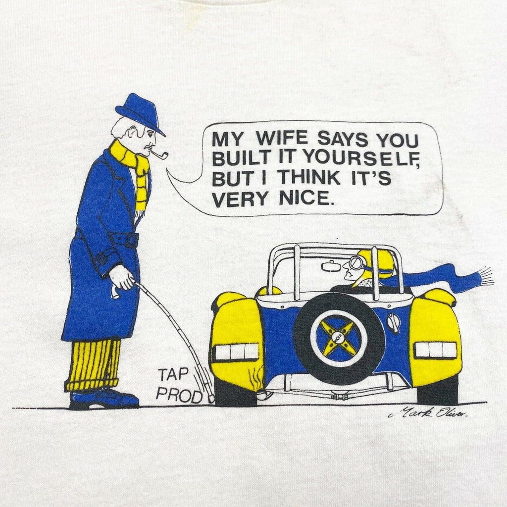 My Wife Says You Built It But I Think Its Nice Tshirt | Vintage 90s Illustration | Vintage Messina Hembry | Thrift | Second-Hand Messina Hembry | Used Clothing | Messina Hembry 