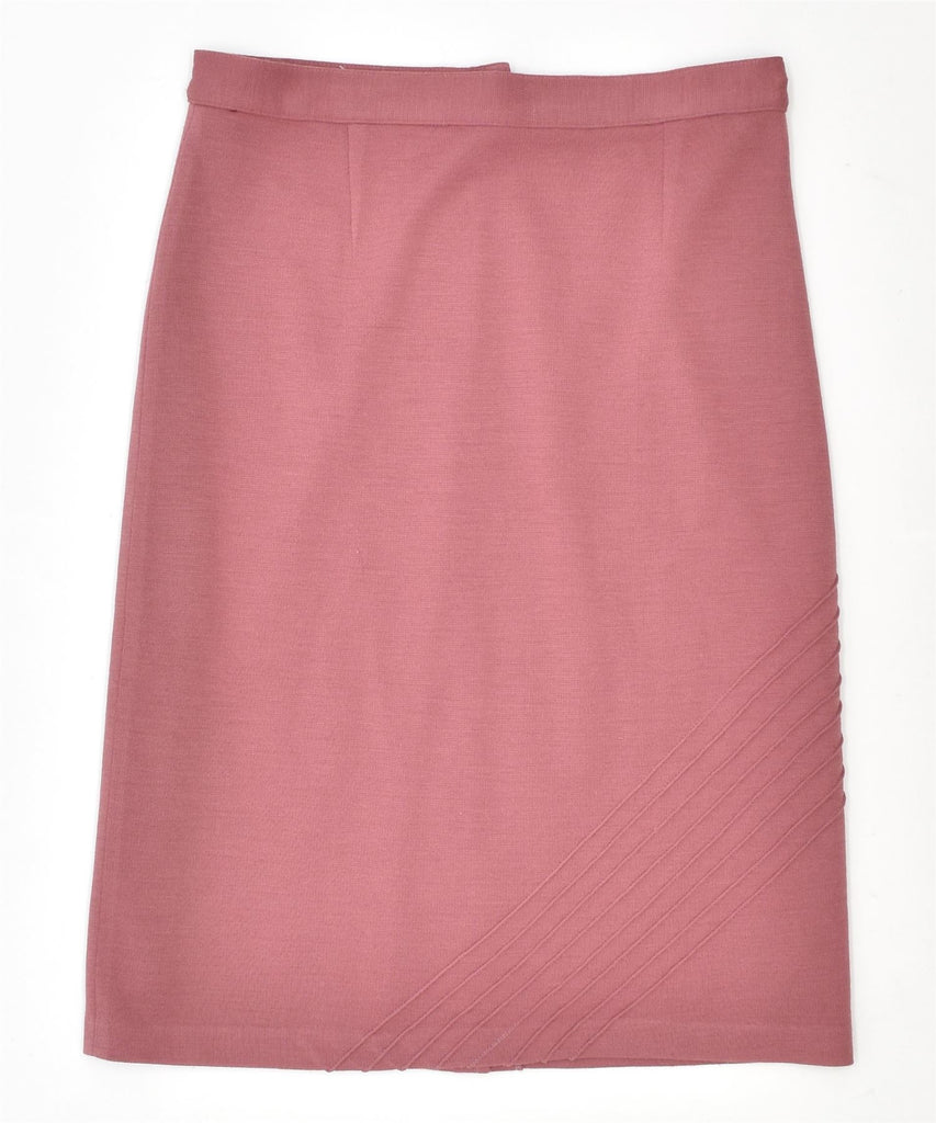 VINTAGE Womens Straight Skirt IT 46 Large W31 Pink Acrylic | Vintage | Thrift | Second-Hand | Used Clothing | Messina Hembry 