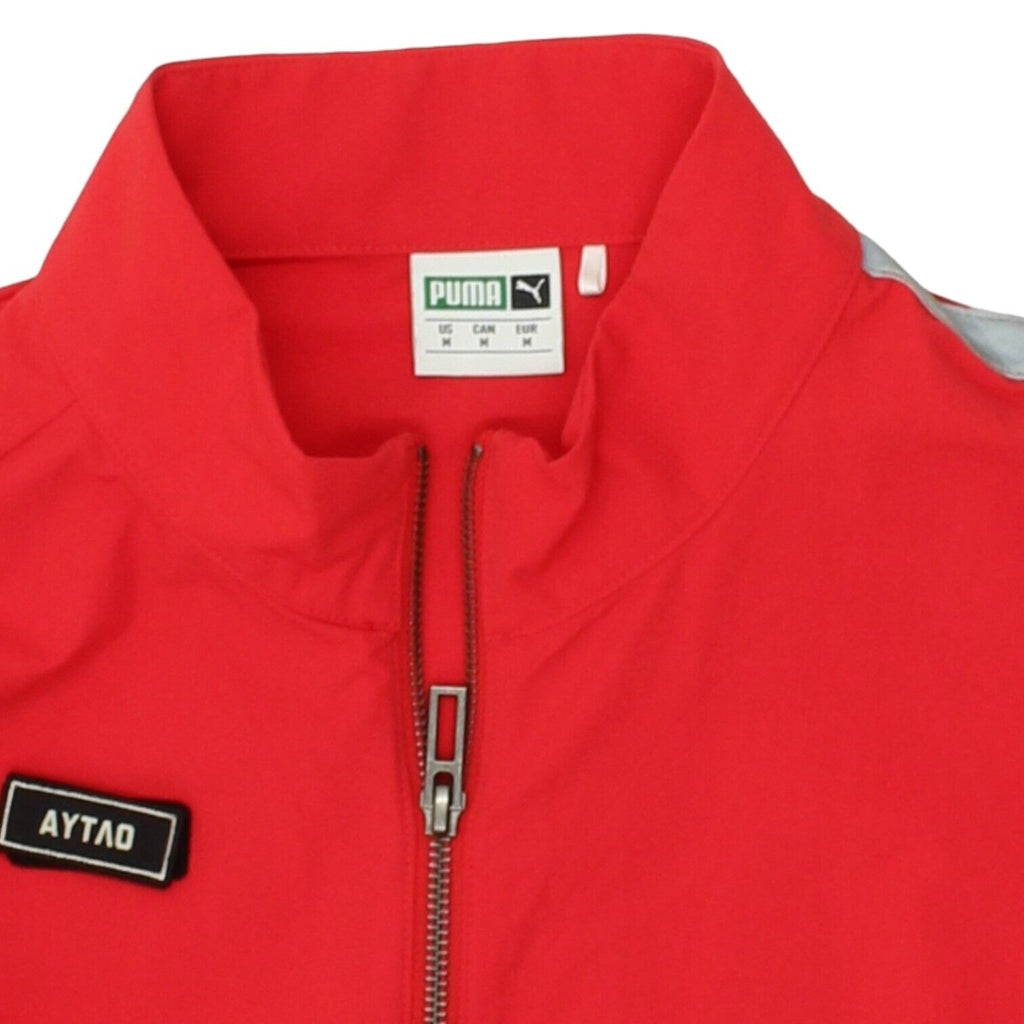 Puma x Aytao Mens Red Full Zip Lightweight Jacket | Sportswear Streetwear VTG | Vintage Messina Hembry | Thrift | Second-Hand Messina Hembry | Used Clothing | Messina Hembry 