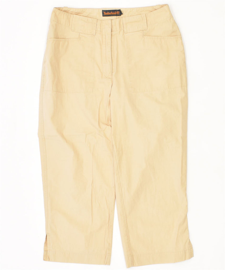 TIMBERLAND Womens Capri Trousers W30 L21 Beige Cotton | Vintage | Thrift | Second-Hand | Used Clothing | Messina Hembry 