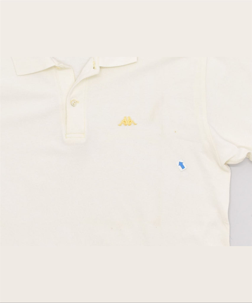 Robe Di Kappa Mens Polo Shirt Large White Cotton | Vintage | Thrift | Second-Hand | Used Clothing | Messina Hembry 