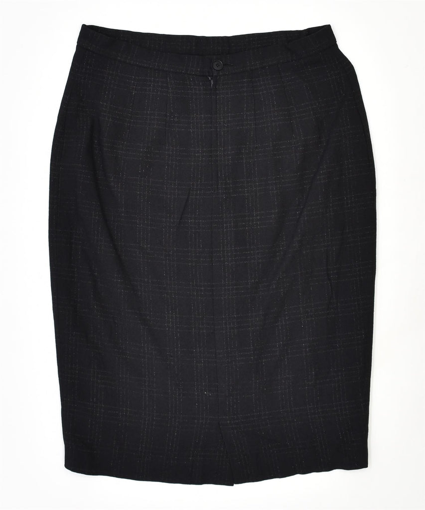 LUISA SPAGNOLI Womens Pencil Skirt IT 44 Medium W28 Black Viscose | Vintage | Thrift | Second-Hand | Used Clothing | Messina Hembry 