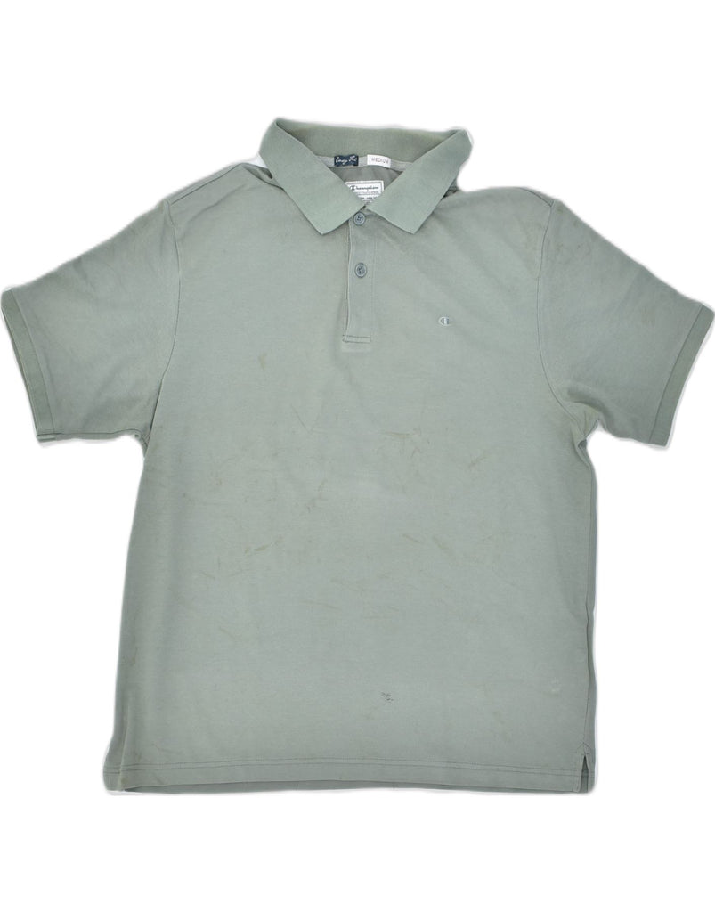 CHAMPION Mens Easy Fit Polo Shirt Medium Green Cotton | Vintage | Thrift | Second-Hand | Used Clothing | Messina Hembry 