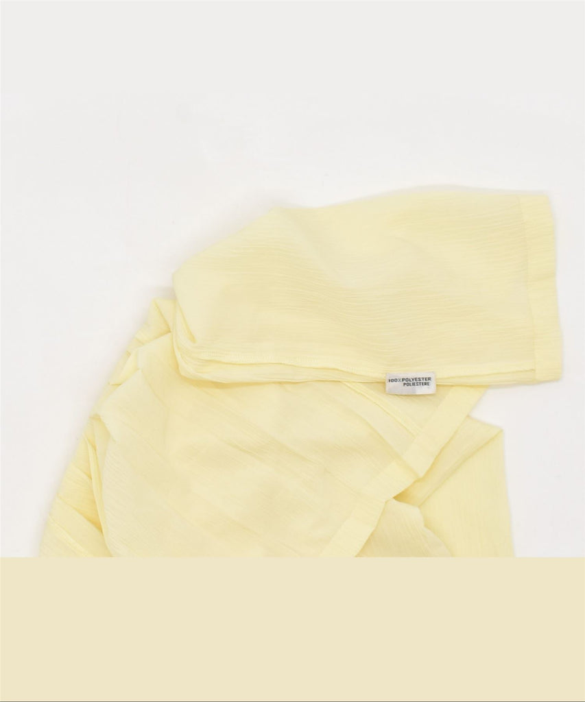 TOGETHER Womens Shirt Blouse UK 14 Large Yellow Polyester Vintage | Vintage | Thrift | Second-Hand | Used Clothing | Messina Hembry 