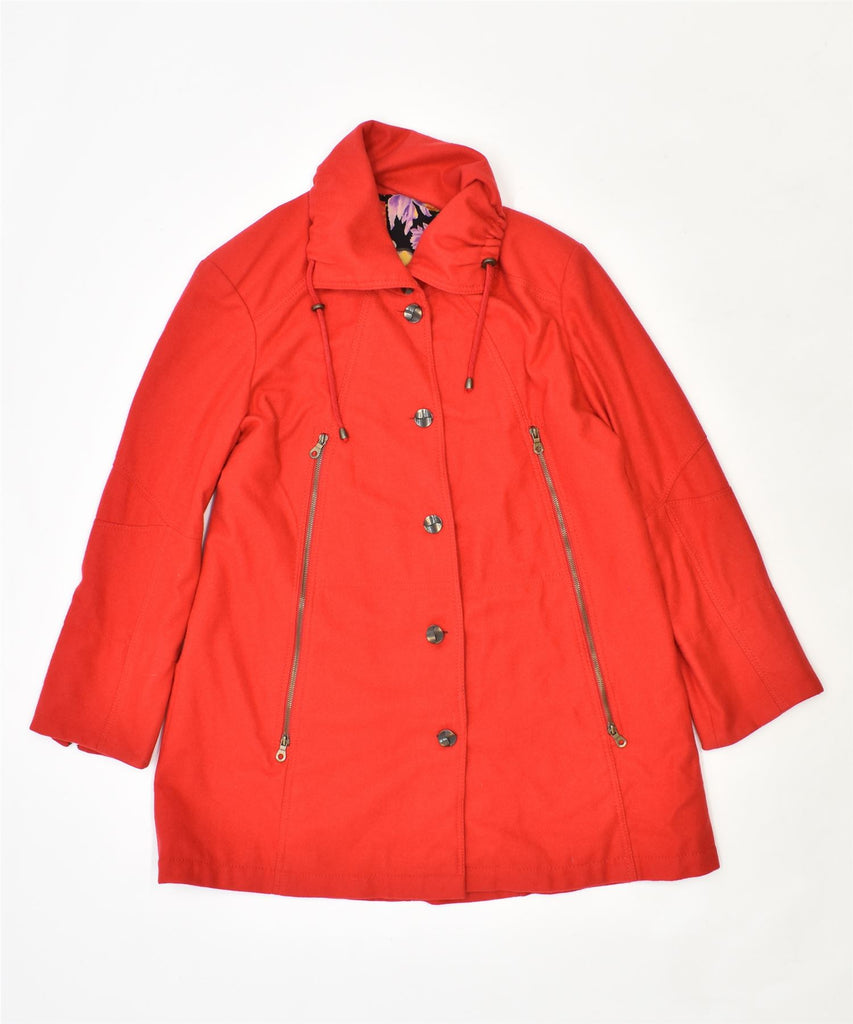 VINTAGE Womens Overcoat UK 16 Large Red | Vintage | Thrift | Second-Hand | Used Clothing | Messina Hembry 