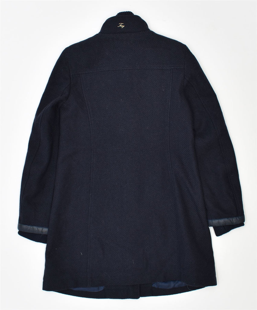 FAY Girls Overcoat 9-10 Years Navy Blue Virgin Wool | Vintage | Thrift | Second-Hand | Used Clothing | Messina Hembry 