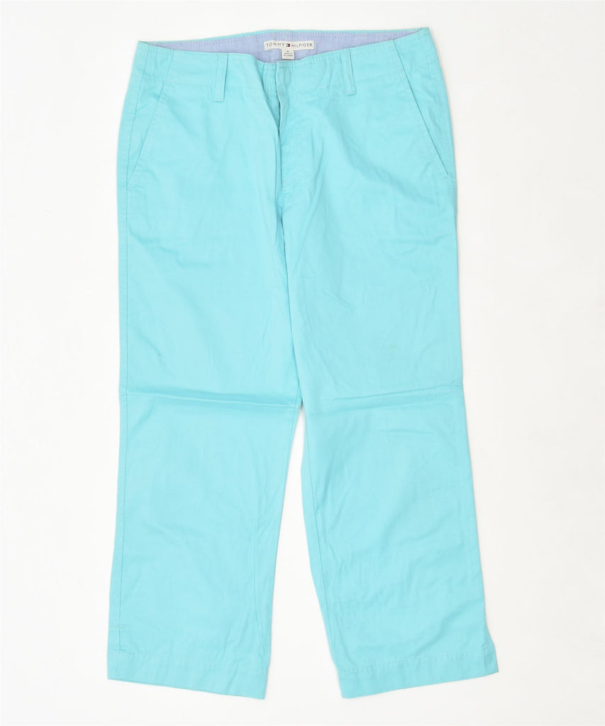 TOMMY HILFIGER Womens Chino Trousers W32 L25 Turquoise Cotton | Vintage | Thrift | Second-Hand | Used Clothing | Messina Hembry 