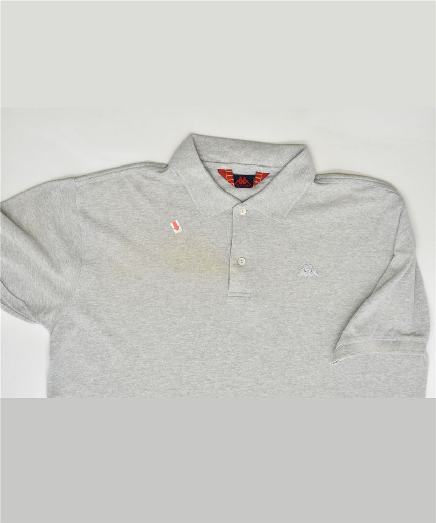 KAPPA Mens Polo Shirt XL Grey Cotton | Vintage | Thrift | Second-Hand | Used Clothing | Messina Hembry 