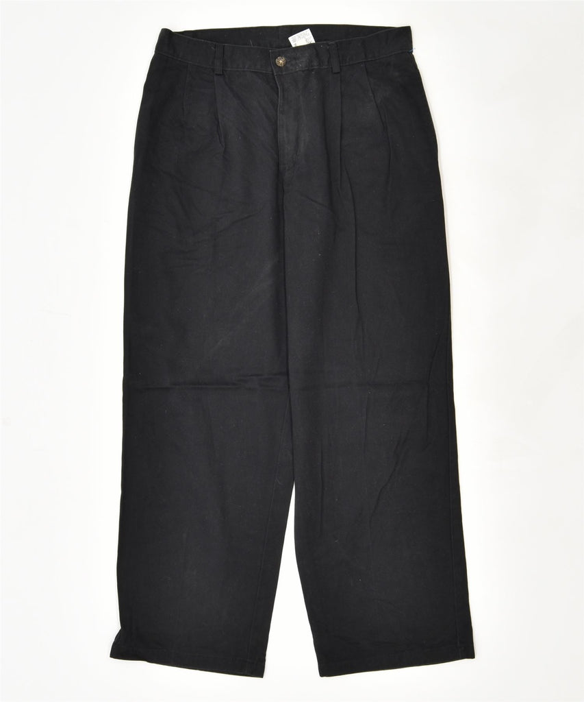 IZOD Boys Straight Casual Trousers 15-16 Years W31 L28 Black Cotton | Vintage | Thrift | Second-Hand | Used Clothing | Messina Hembry 