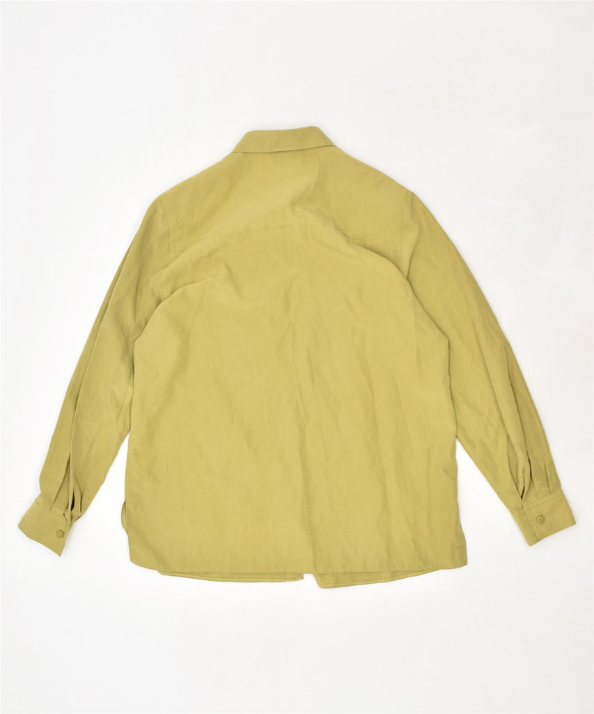 CANDA Womens Shirt UK 18 XL Yellow Viscose | Vintage | Thrift | Second-Hand | Used Clothing | Messina Hembry 