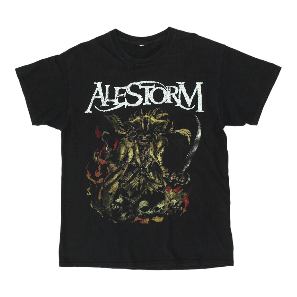 Alestorm Mens Black Band Tshirt | Vintage Scottish Heavy Metal Music VTG | Vintage Messina Hembry | Thrift | Second-Hand Messina Hembry | Used Clothing | Messina Hembry 