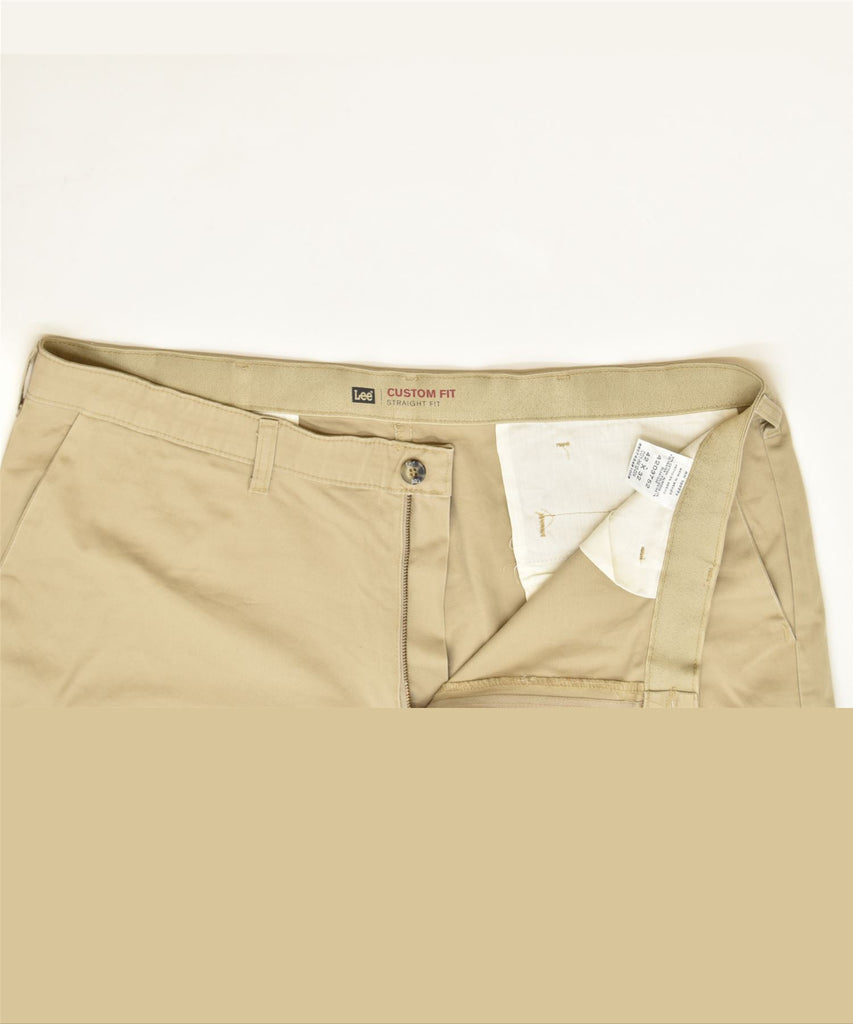 LEE Womens Straight Chino Trousers W42 L32 Beige Cotton Classic | Vintage | Thrift | Second-Hand | Used Clothing | Messina Hembry 