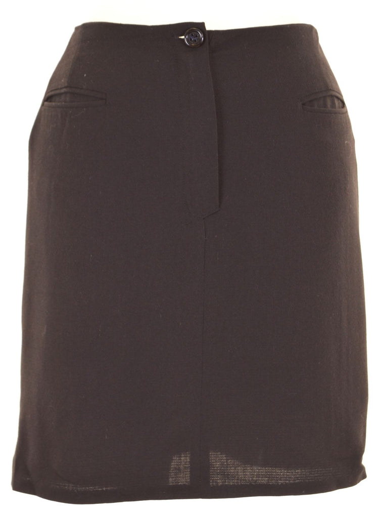 MAX & CO. Womens Straight Skirt UK 12 W29 L18 Black Viscose - Second Hand & Vintage Designer Clothing - Messina Hembry