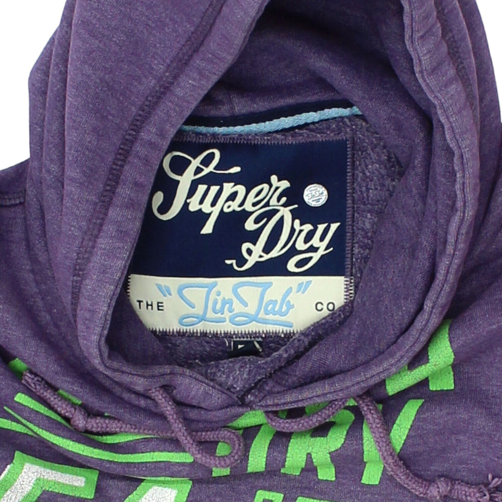 Superdry Womens Purple 54 Jets Pullover Hoodie | Vintage Designer Hoody VTG | Vintage Messina Hembry | Thrift | Second-Hand Messina Hembry | Used Clothing | Messina Hembry 