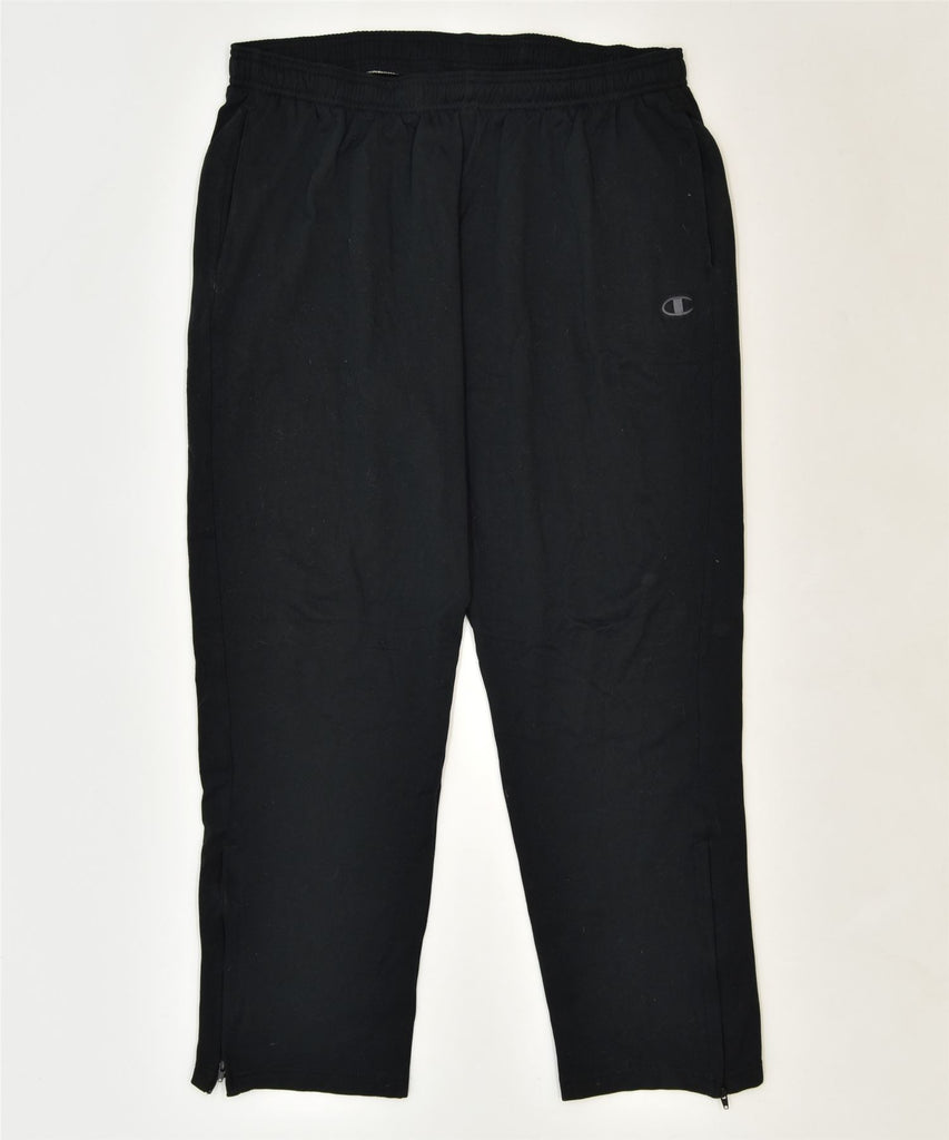 CHAMPION Mens Tracksuit Trousers XL Black Polyester Sports | Vintage | Thrift | Second-Hand | Used Clothing | Messina Hembry 