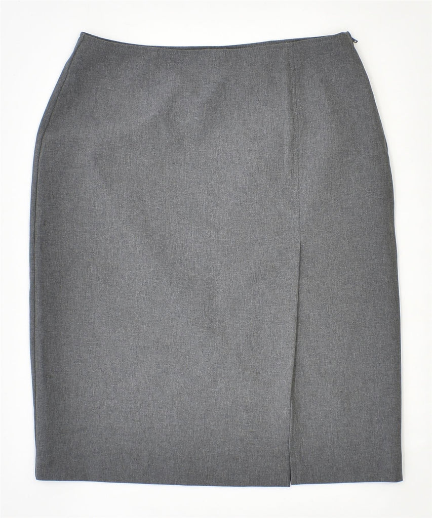 UNITED COLORS OF BENETTON Womens Straight Skirt IT 40 Small W27 Grey | Vintage | Thrift | Second-Hand | Used Clothing | Messina Hembry 