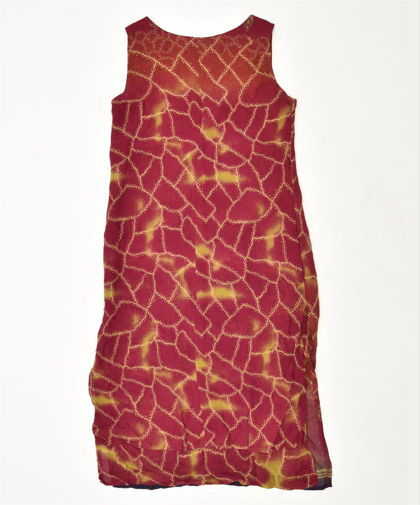 VINTAGE Womens Sheath Dress Size 46 Large Red Ikat | Vintage | Thrift | Second-Hand | Used Clothing | Messina Hembry 