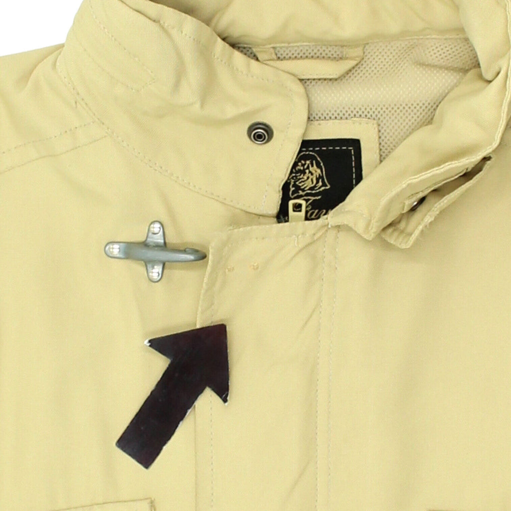 Fay Mens Beige Utility Jacket | Vintage High End Luxury Designer Zip Up Coat VTG | Vintage Messina Hembry | Thrift | Second-Hand Messina Hembry | Used Clothing | Messina Hembry 