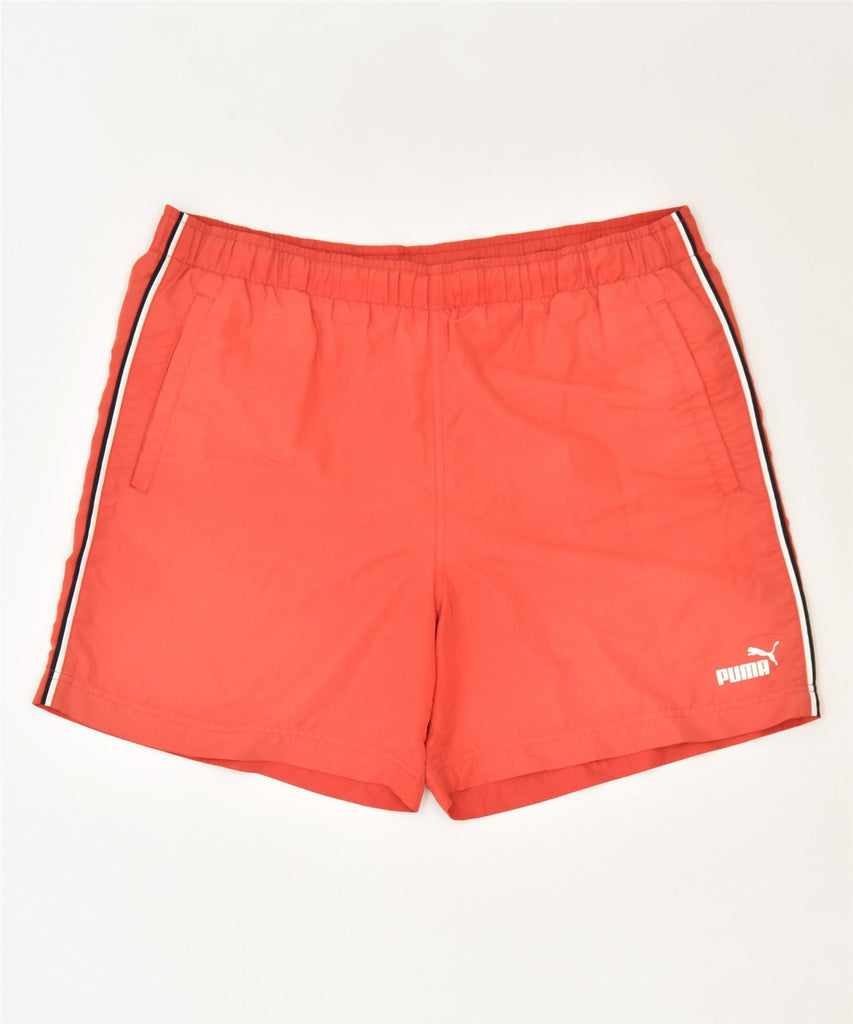 PUMA Mens Sport Shorts Large Red Sports | Vintage | Thrift | Second-Hand | Used Clothing | Messina Hembry 