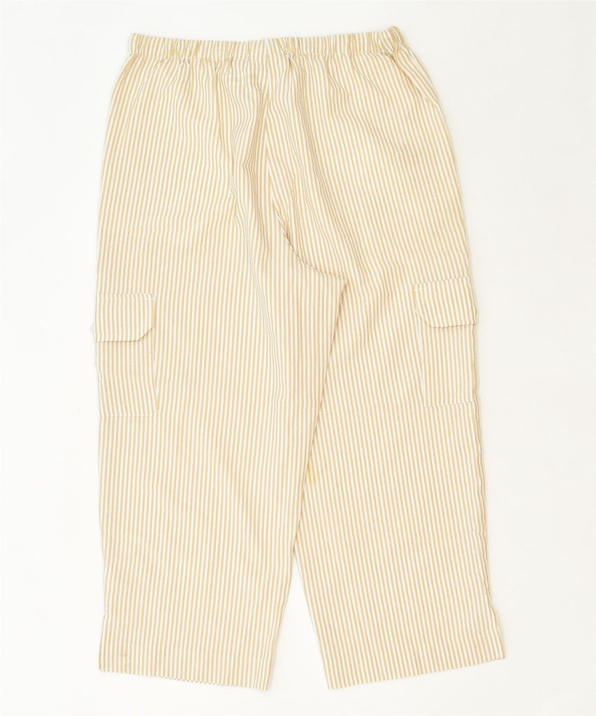 ORVIS Womens Capri Cargo Trousers Medium W30 L23 Beige Polyester Classic | Vintage | Thrift | Second-Hand | Used Clothing | Messina Hembry 