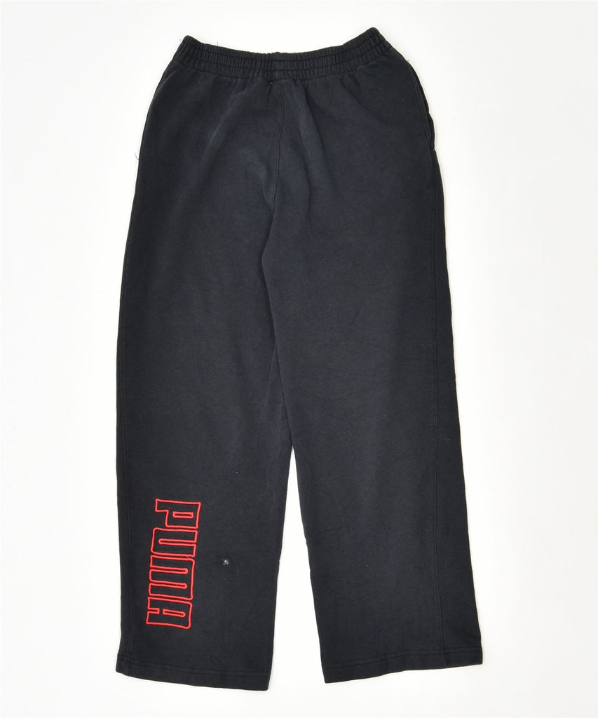 PUMA Girls Graphic Tracksuit Trousers 6-7 Years Small Black Cotton Sports | Vintage | Thrift | Second-Hand | Used Clothing | Messina Hembry 