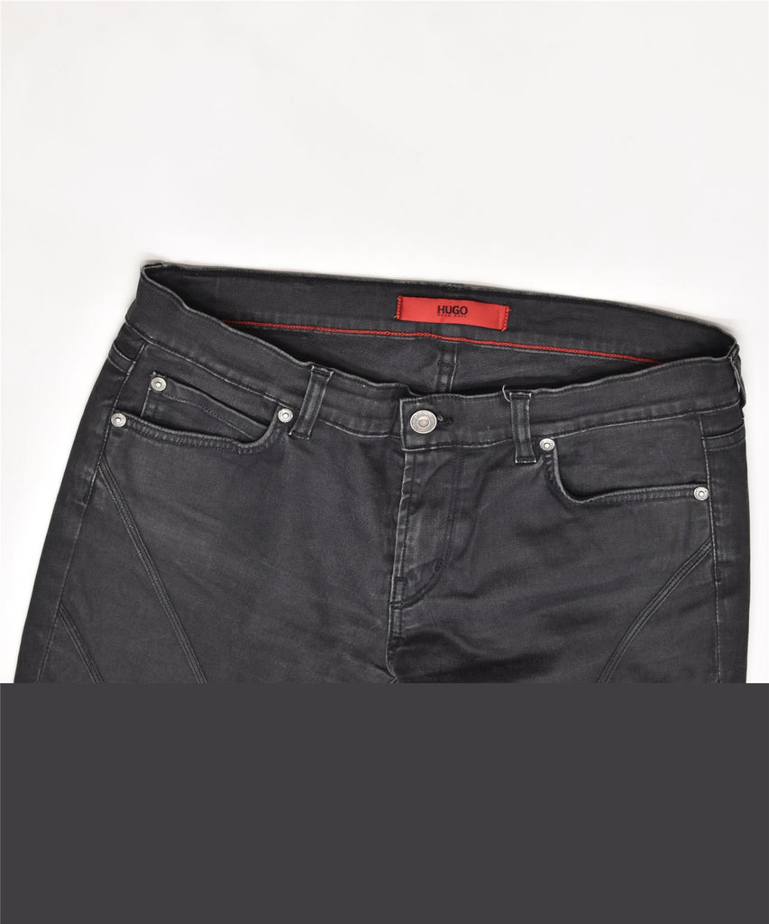 HUGO BOSS Womens Gemini Skinny Jeans W28 L31 Black Cotton | Vintage | Thrift | Second-Hand | Used Clothing | Messina Hembry 