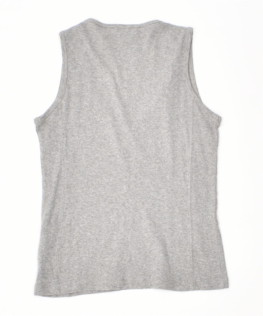 CHAMPION Womens Heritage Fit Vest Top UK 10 Small Grey Cotton | Vintage | Thrift | Second-Hand | Used Clothing | Messina Hembry 