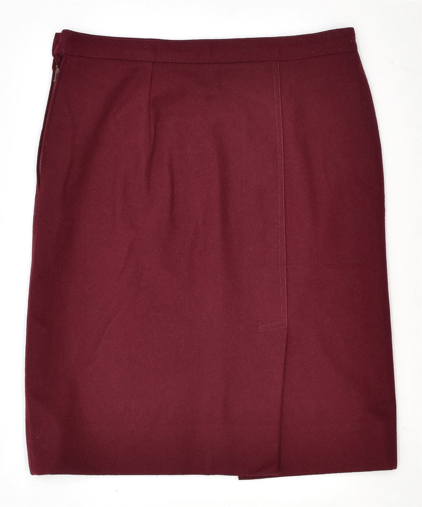 VINTAGE Womens Pencil Skirt W30 Medium Burgundy | Vintage | Thrift | Second-Hand | Used Clothing | Messina Hembry 