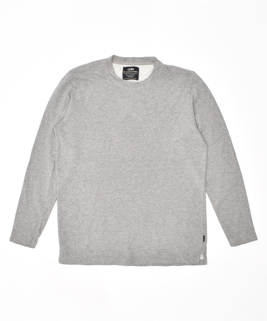 JACK & JONES Mens Sweatshirt Jumper Large Grey Cotton | Vintage | Thrift | Second-Hand | Used Clothing | Messina Hembry 