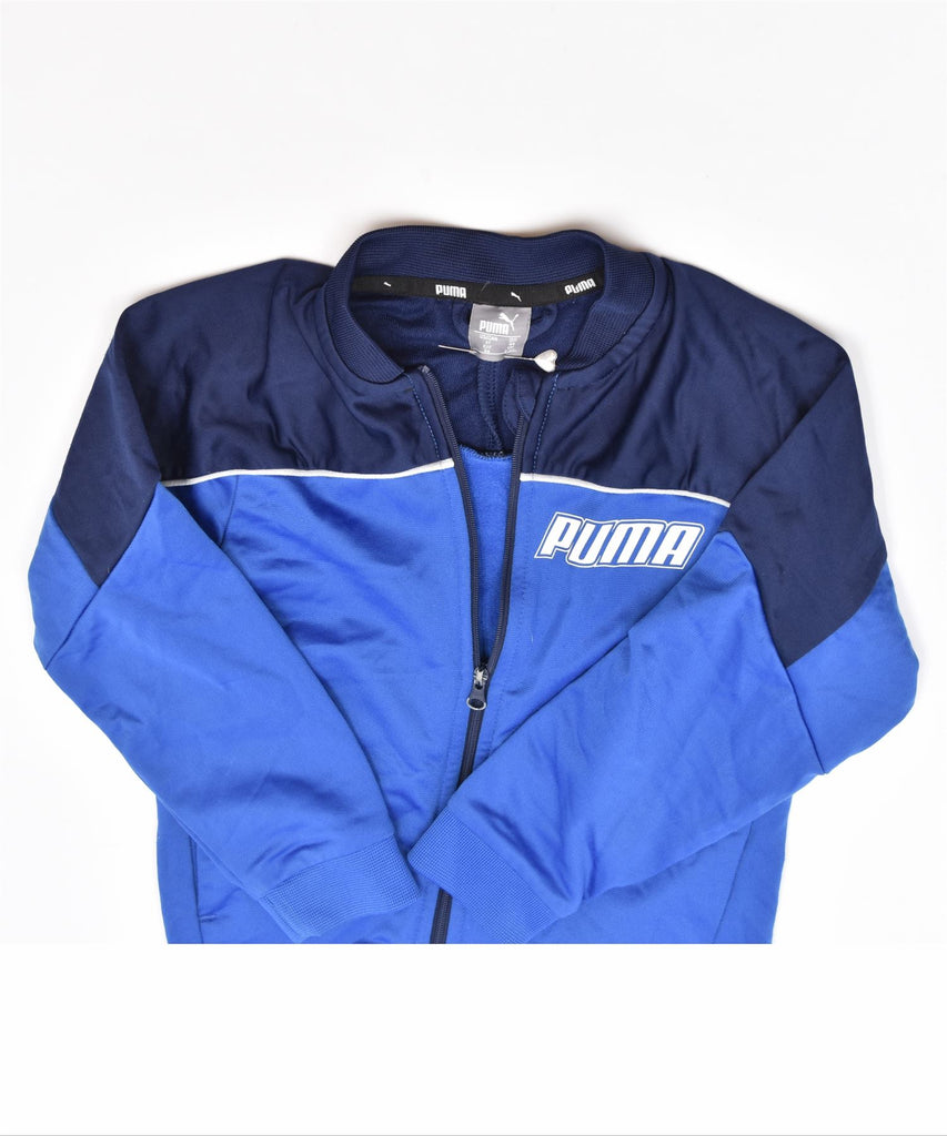 PUMA Boys Tracksuit Top Jacket 2-3 Years Blue Polyester | Vintage | Thrift | Second-Hand | Used Clothing | Messina Hembry 