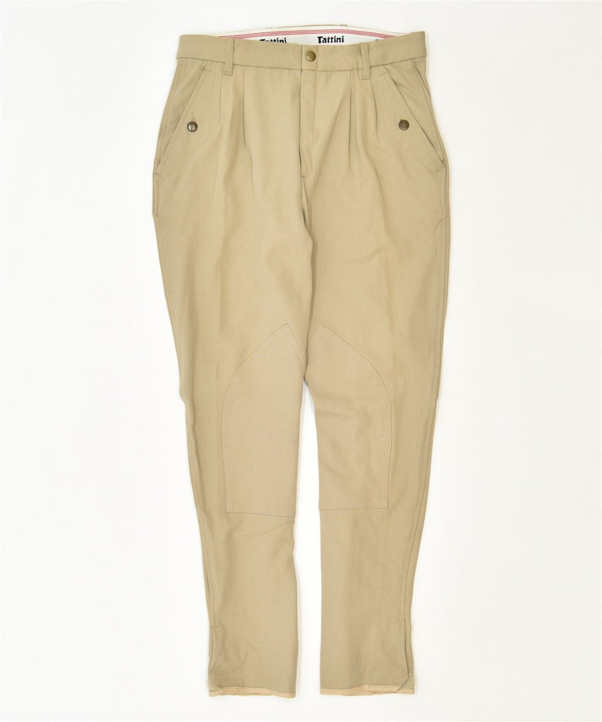 TATTINI Womens Skinny Chino Trousers IT 44 Medium W29 L28 Beige Classic | Vintage | Thrift | Second-Hand | Used Clothing | Messina Hembry 