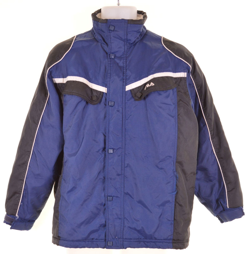 FILA Boys Windbreaker Jacket 12-13 Years Blue - Second Hand & Vintage Designer Clothing - Messina Hembry