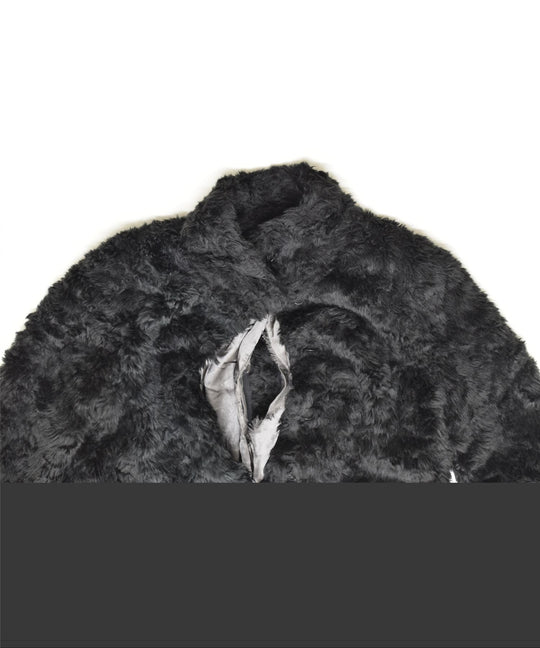 Oasis black faux fur jacket hotsell