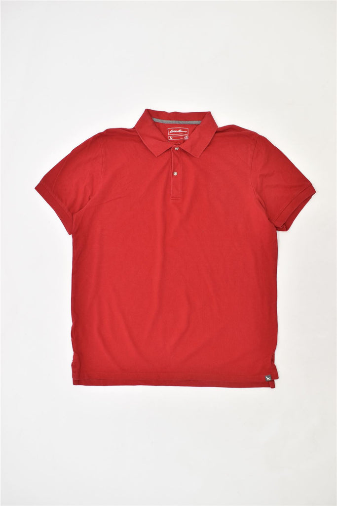 EDDIE BAUER Mens Polo Shirt XL Red Cotton | Vintage | Thrift | Second-Hand | Used Clothing | Messina Hembry 