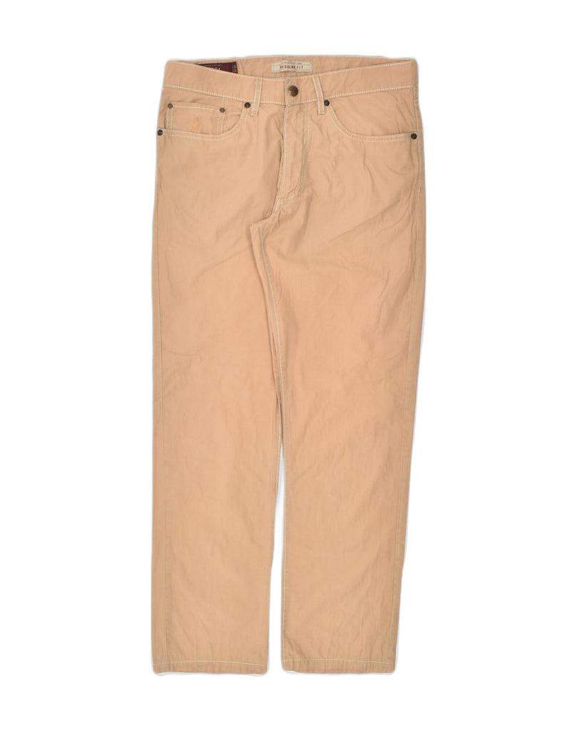 MARLBORO CLASSICS Mens Regular Fit Straight Casual Trousers W31 L34 Beige | Vintage | Thrift | Second-Hand | Used Clothing | Messina Hembry 