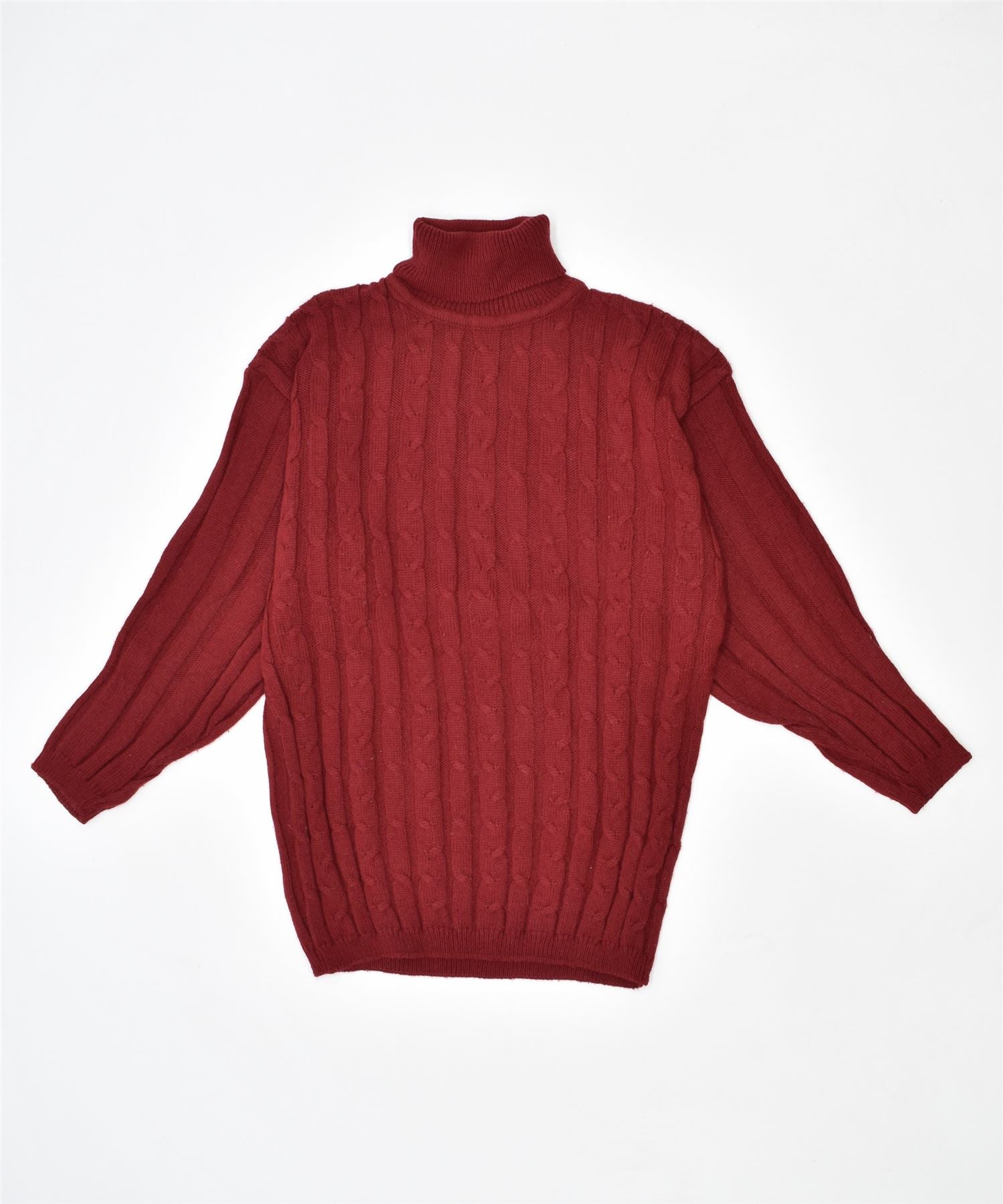 Burgundy roll clearance neck jumper womens