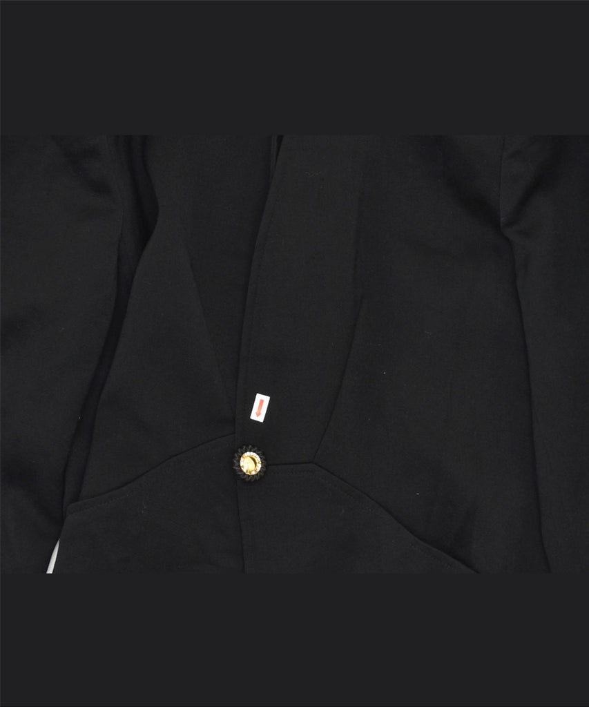 ROCCOBAROCCO Womens 1 Button Blazer Jacket UK 18 XL Black Wool Vintage | Vintage | Thrift | Second-Hand | Used Clothing | Messina Hembry 