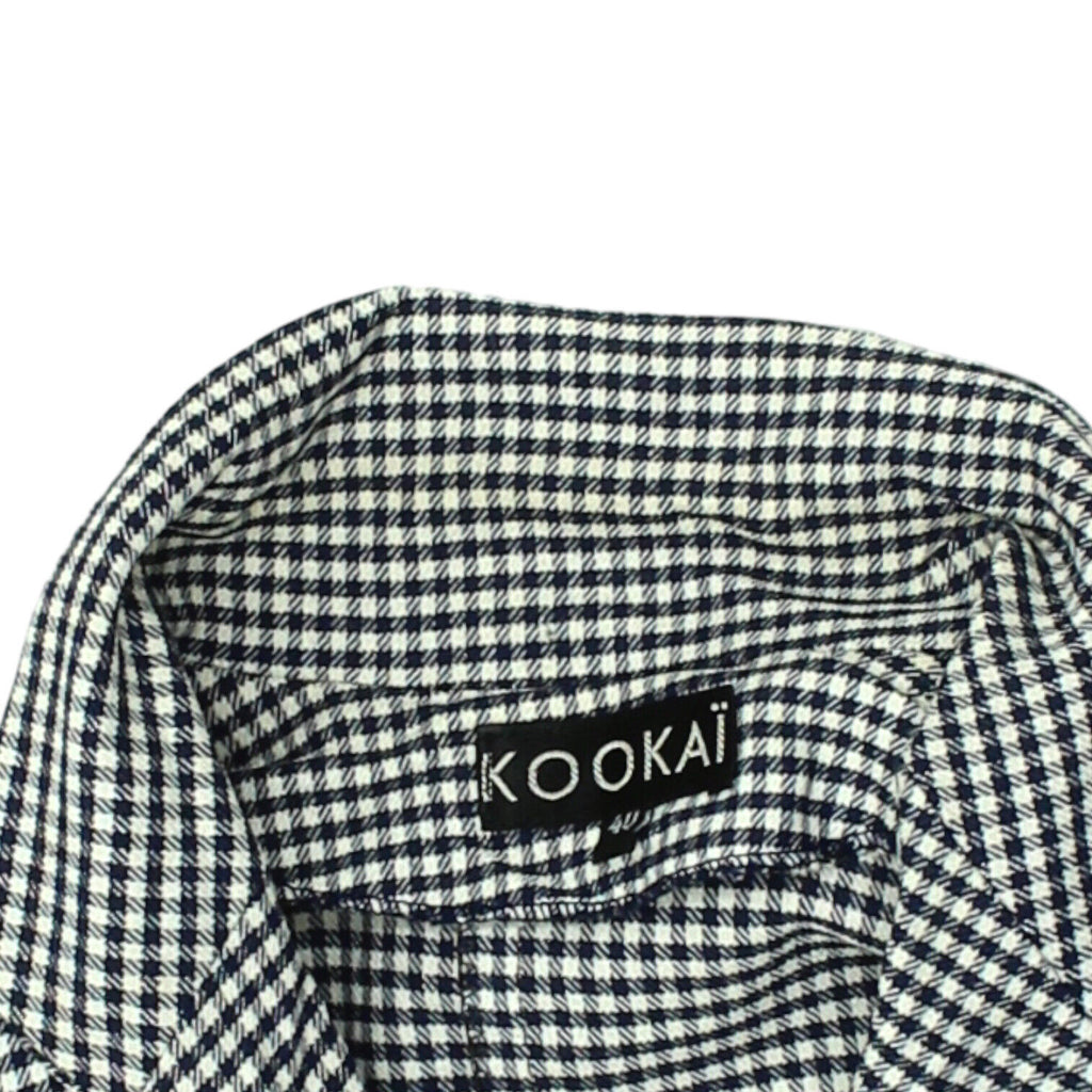 Kookai Womens Black White Check Blazer Jacket | Vintage High End Designer Suit | Vintage Messina Hembry | Thrift | Second-Hand Messina Hembry | Used Clothing | Messina Hembry 